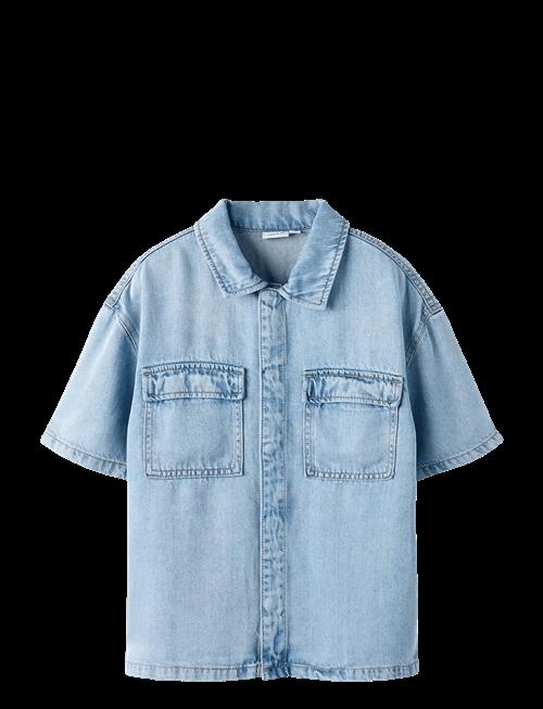 name it | Nkmjoy Boxy Dnm 1/2 Shirt 1860-Ph F | 158