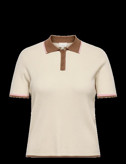 ONLY Carmakoma | Carmeddi Life Ss Contrast Polo Knt | 42-44