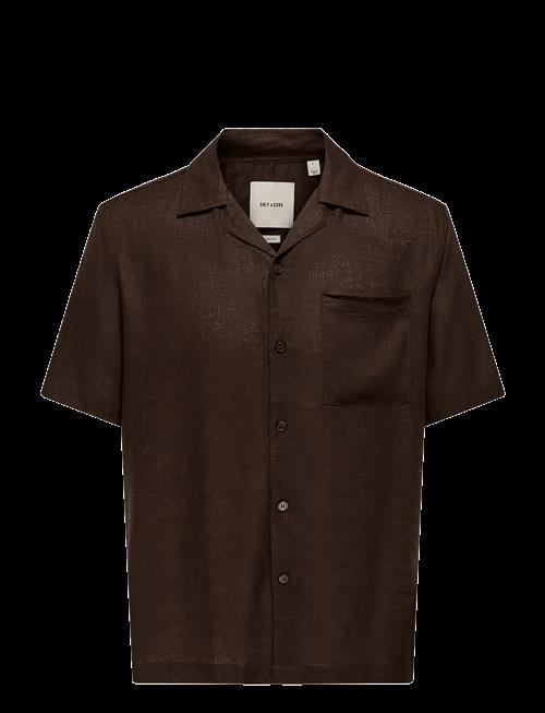 ONLY & SONS | Onslaurence Linen Resort Collar Ss Noos | S