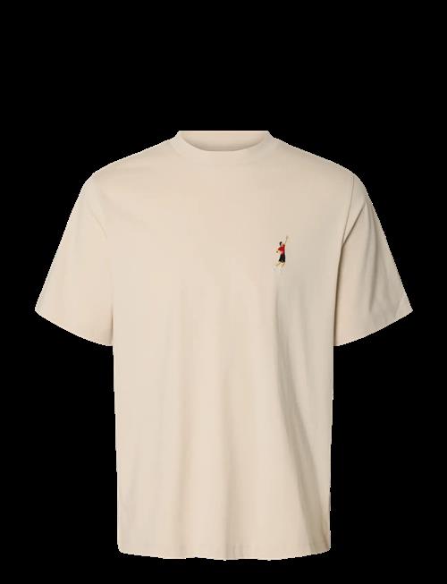 Selected | Slhreg-Ripley Ss Emb Tee Ex | L
