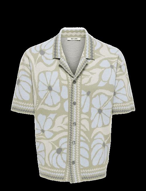 ONLY & SONS | Onsduke Rlx Jaq Ss Shirt Knit | L