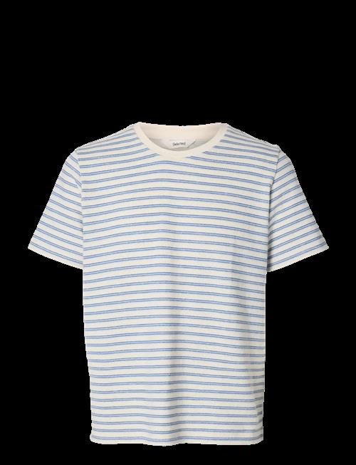Selected | Slhkevin Stripe Ss O-Neck Tee | XXL