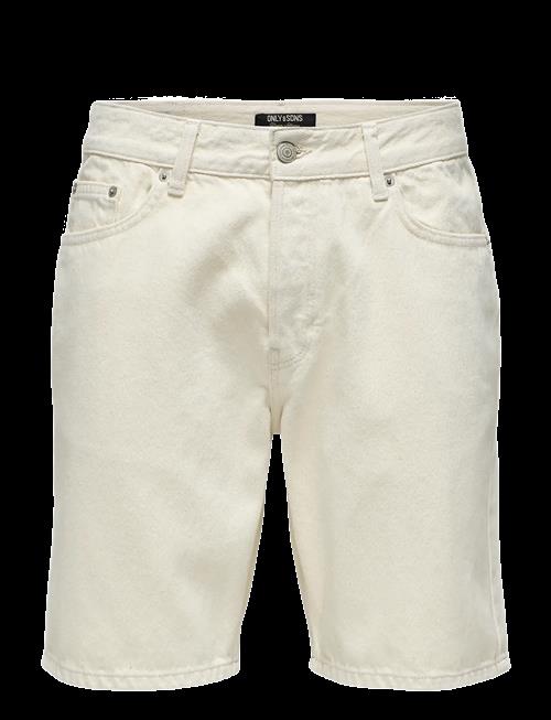 ONLY & SONS | Onsedge Ecru 2044 Pim Dnm Shorts Noos | L