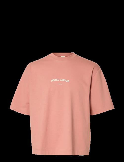 Selected | Slhboxyliam Ss O-Neck Tee Hotel Amour | M