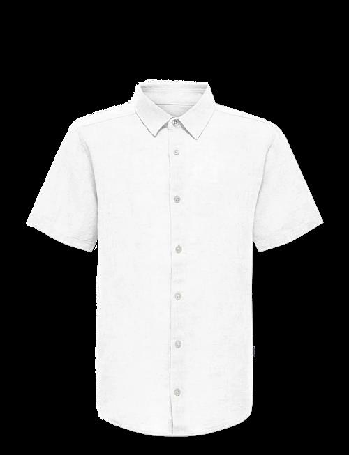 ONLY & SONS | Osjcaiden Life Ss Solid Linen Shirt Wvn | 146