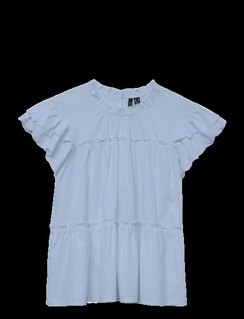 Vero Moda | Vmisolde Sl O-Neck Frill Top Wvn Exp Sb2 | L