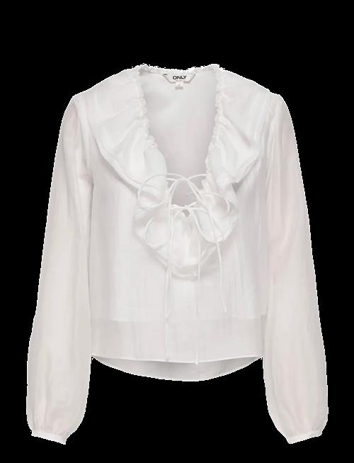 ONLY | Onlteagan Ls Sheer Ruffle Top Wvn | L