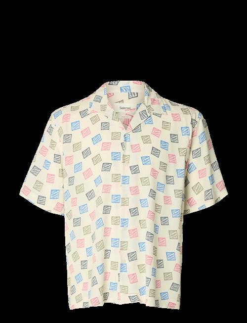 Selected | Slhrlxhotel Amour Stamps Aop Ss Shirt | S