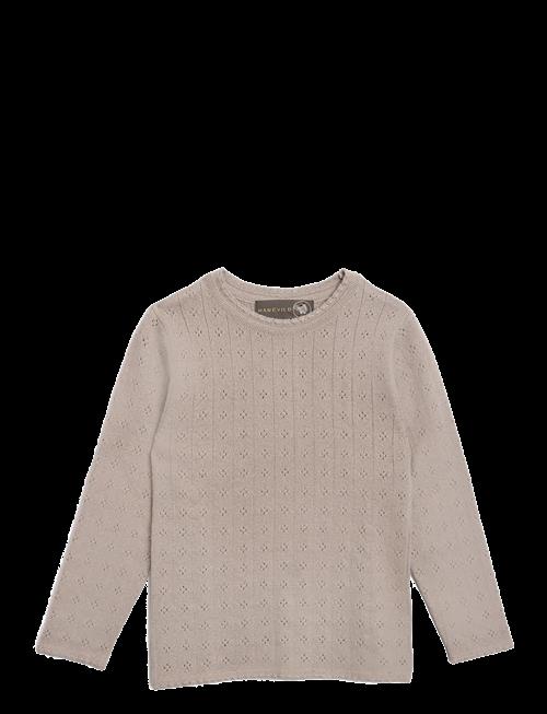 Hanevild | Thin Merino Wool Pointelle Sweater | 116
