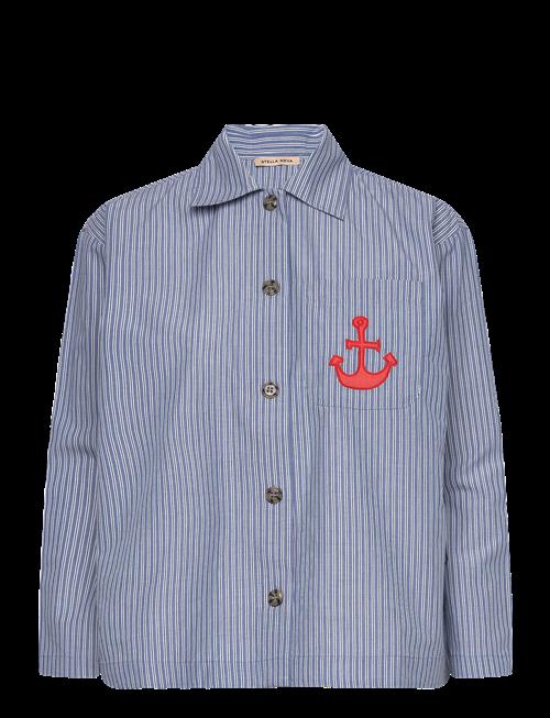 Stella Nova | Striped Anchor Embroidered Shirt | 40