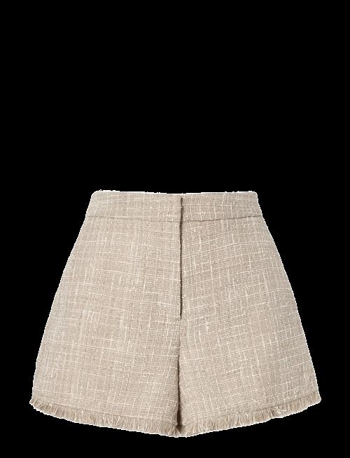 Malina | Jovie Fringe Trimmed Boucle Shorts | 38