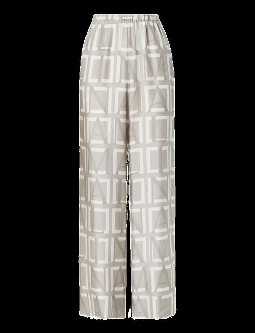 Malina | Olga Drawstring Silk Pants | 40