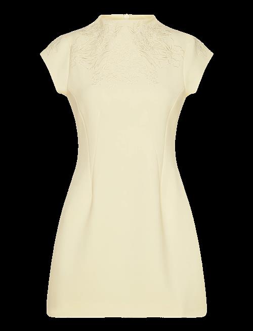 Malina | Bethanny Embroidered Fitted Mini Dress | 40