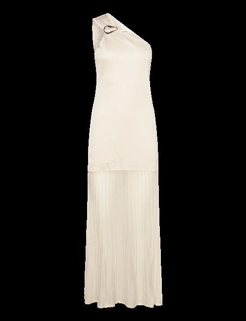 Malina | Solenza One Shoulder Sheer Knitted Maxi Dress | XL