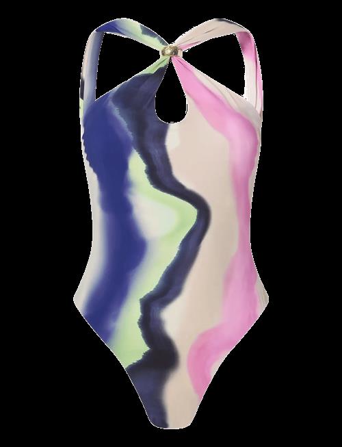 Malina | Lonita Gold Embellished Multiway Swimsuit | XS