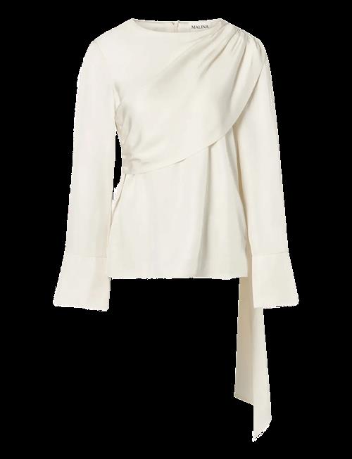 Malina | Melandy Draped Cape Blouse | 38