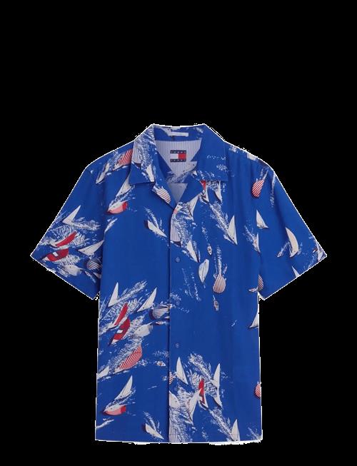 Tommy Jeans | Tjm Reg Aop Co Slub Ss Shirt Ext | XL