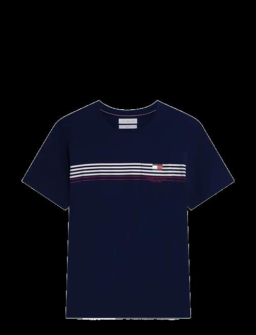 Tommy Hilfiger | Rwb Placed Stripe Reg Tee | S