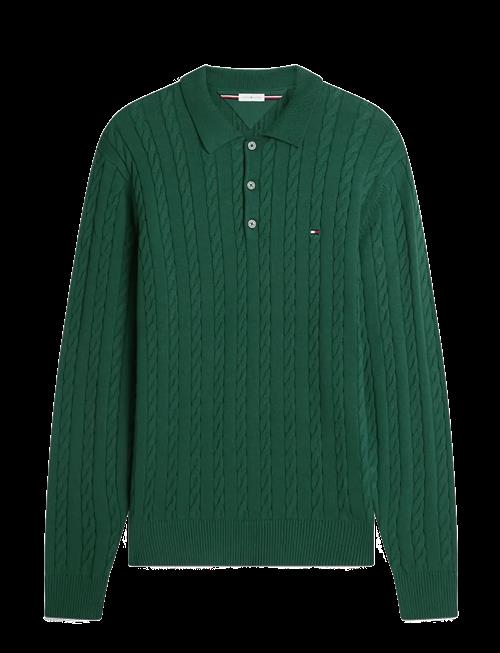 Tommy Hilfiger | Classic Cotton Cable Ls Polo | M