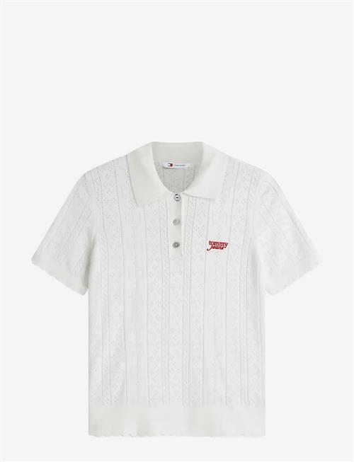 Tommy Jeans | Tjw Pointelle Polo Sweater | XL