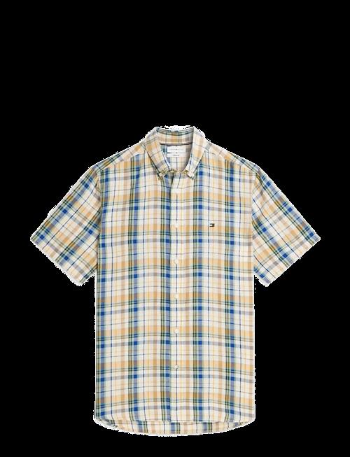 Tommy Hilfiger | Linen Blend Madras S/S Sht | XXL