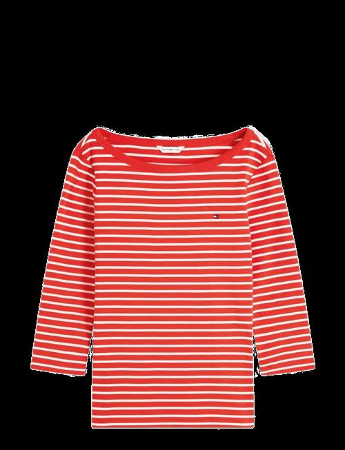 Se Tommy Hilfiger | Cody Boat-Nk 3/4 Slv Tee | S hos Booztlet