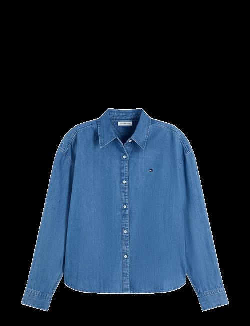 Tommy Hilfiger | Light Denim Boxy Shirt Ls | 42