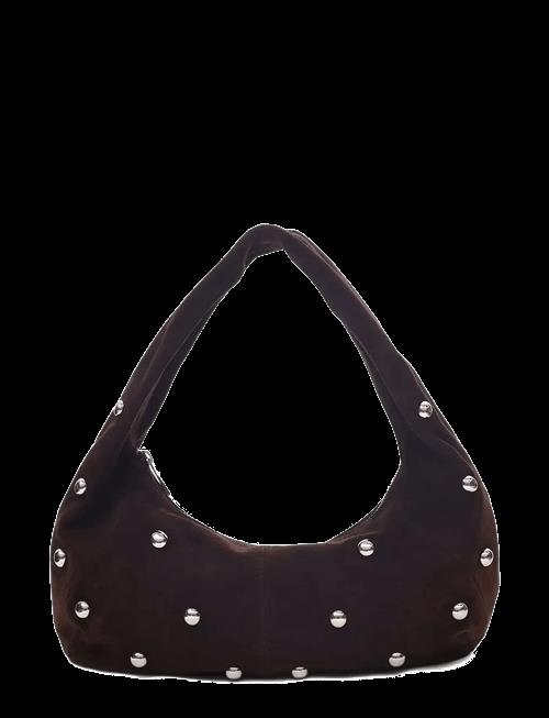 Nunoo | Small Alma Rivet Suede Chocolate | ONE SIZE