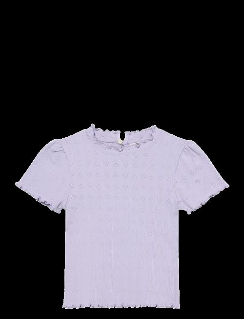 En Fant | T-Shirt Ss Pointelle | 128