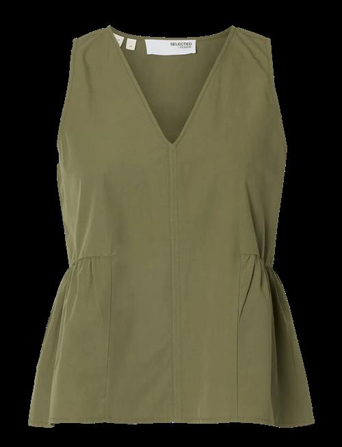 Selected | Slwblair Sl V-Neck Peplum Top Noos | 38
