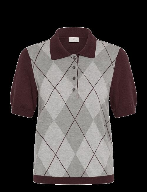 Kaffe | Kagizza Argyle Polo Knit | XS