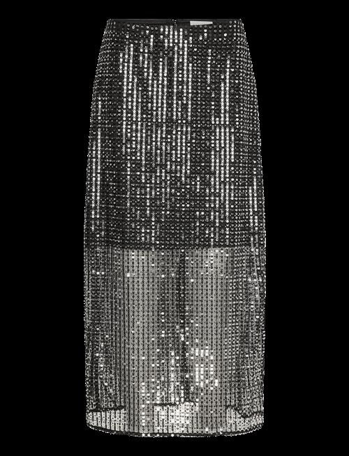 Malina | Solina See-Through Sequin Midi Skirt | XL