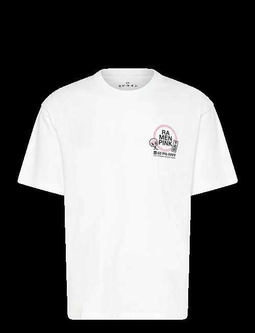 Edwin | Ramen Pink T-Shirt-White | S