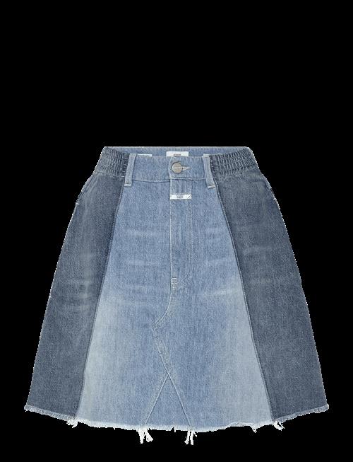 Closed | Women Denim Patchwork Skirt Mid Blue | 28