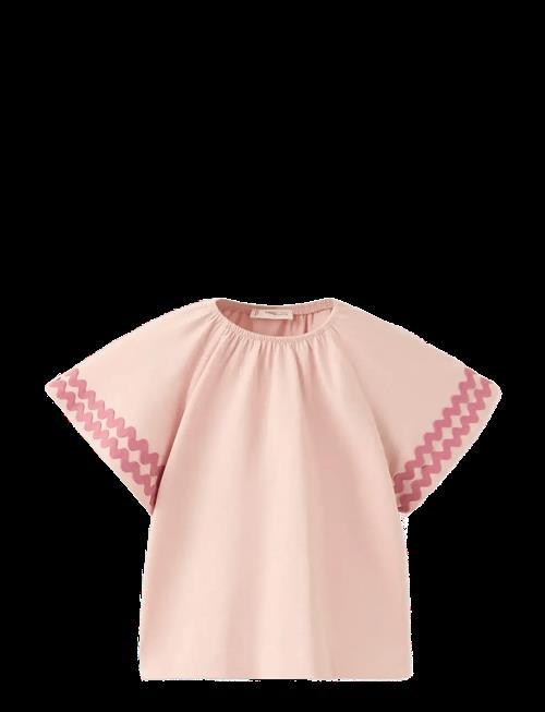 Mango | Cotton T-Shirt With Contrasting Trim | 104