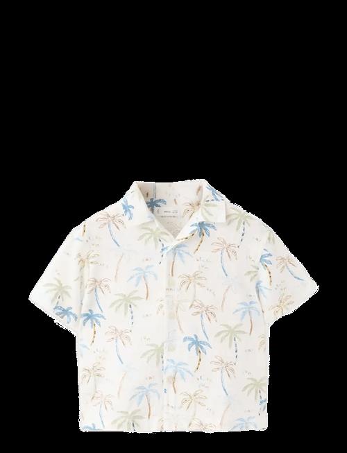 Mango | Palm Trees Design Cotton Shirt | 110