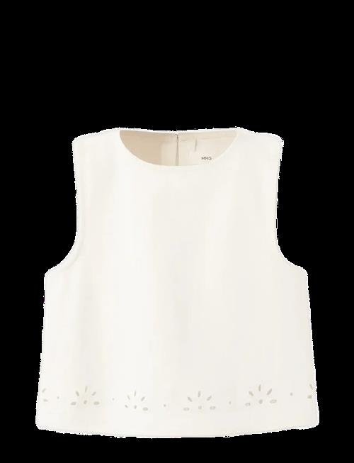 Mango | Embroidered Denim Top | 134