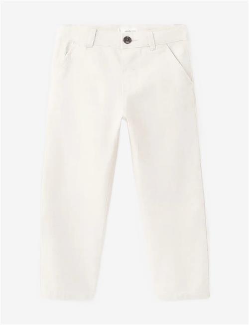 Mango | Straight Linen-Blend Trousers | 104