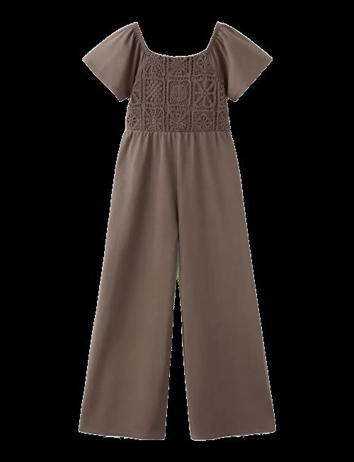 Mango | Long Jumpsuit With Embroidered Details | 140