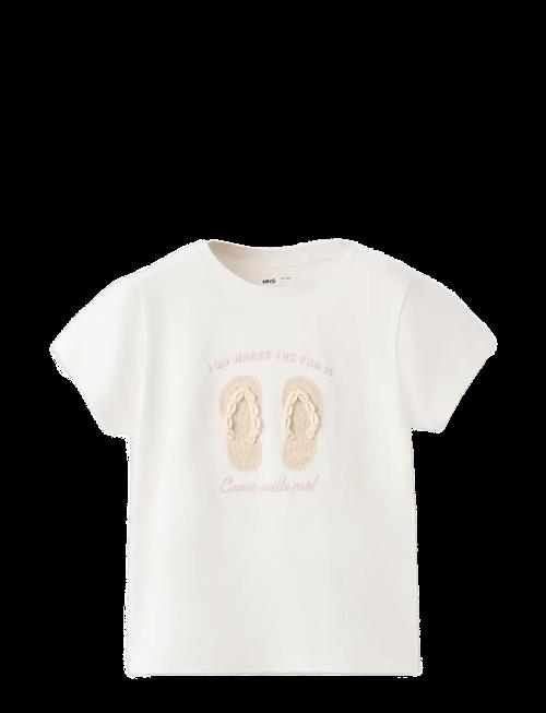 Mango | Cotton T-Shirt With Shell Detail | 140