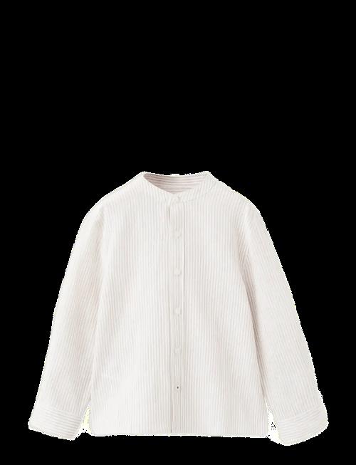 Mango | Striped Linen-Blend Shirt | 116