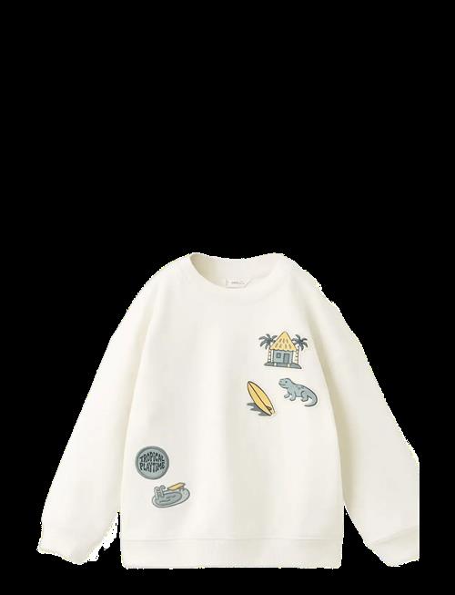 Mango | Cotton Sweatshirt With Embroidered Patches | 92