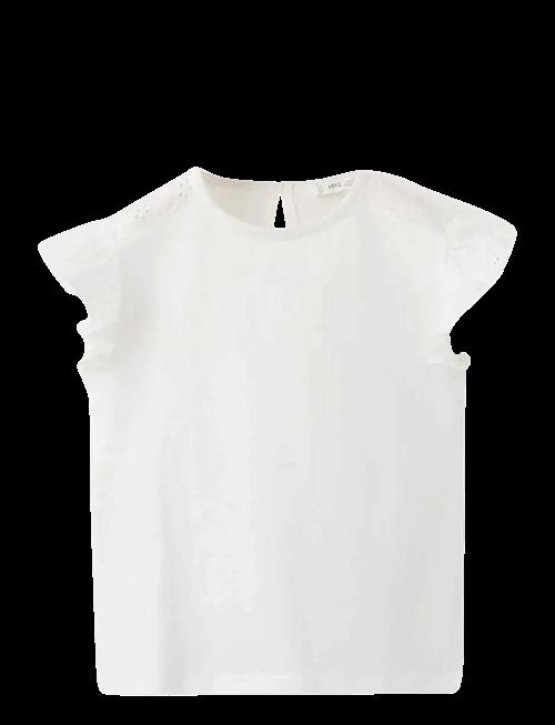 Mango | Ruffle Top With Embroidered Details | 98