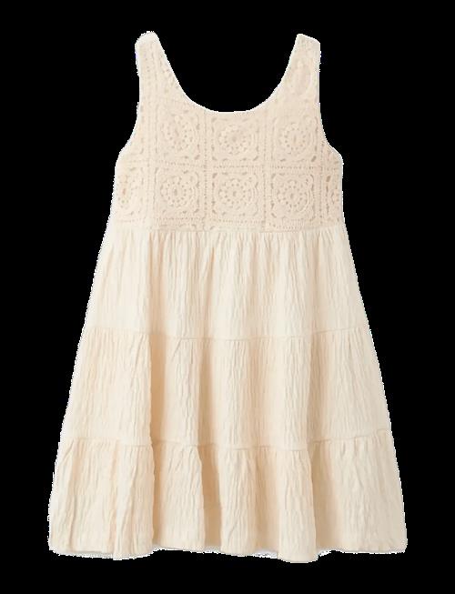 Mango | Embroidered Textured Dress | 128