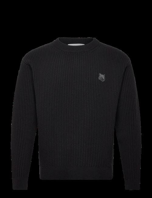 Maison Kitsune | Fox Head Wool Ribbed Jumper | L