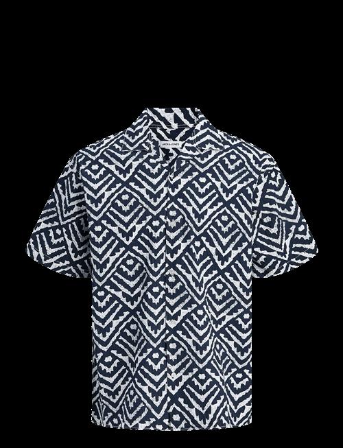 Jack & Jones | Jjmilo Seersucker Resort Shirt Ss | XL