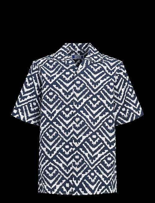 Jack & Jones | Jjmilo Seersucker Resort Shirt Ss Jnr | 140