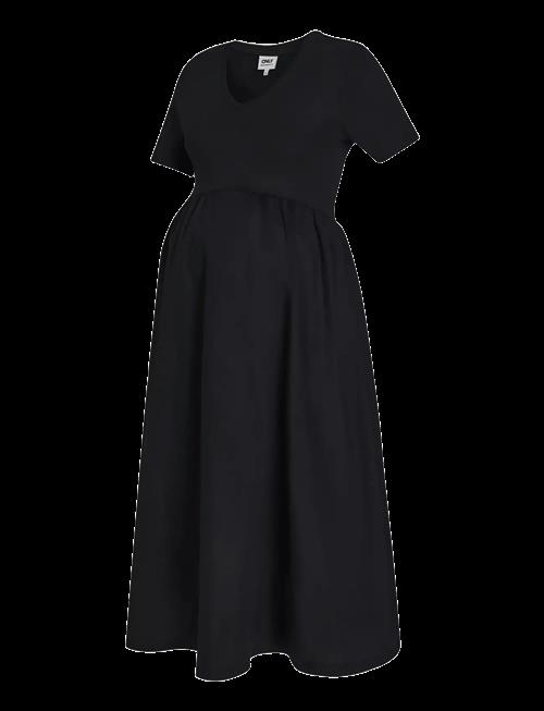 Only Maternity | Olmblomst S/S V-Neck Calf Mix Dress | S