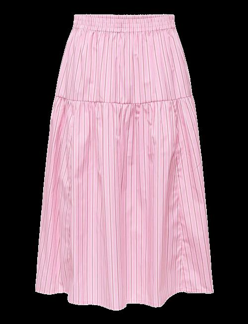 ONLY | Onlloris Striped Midi Elastic Skirt Wvn | S