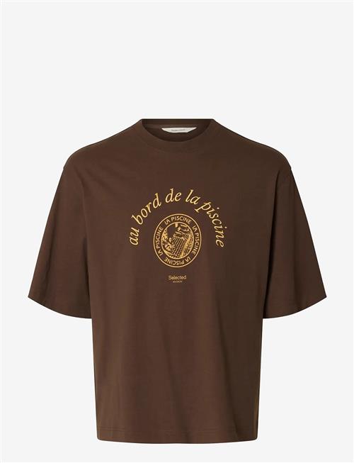Selected | Slhboxynorman Graphic Ss O-Neck Tee | S